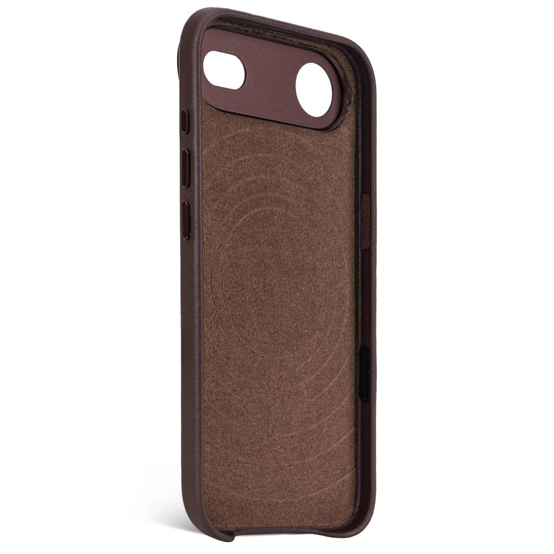 Decoded Leather Backcover for iPhone 17 Air Chocolate Brown