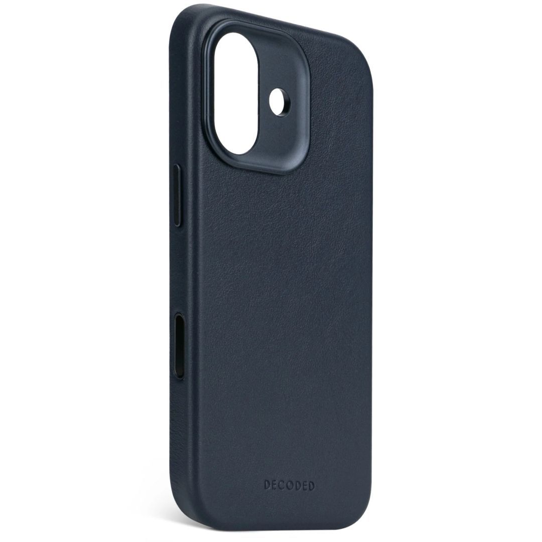 Decoded Leather Backcover for iPhone 17 Navy Shadow