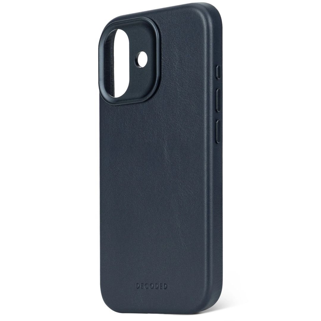 Decoded Leather Backcover for iPhone 17 Navy Shadow