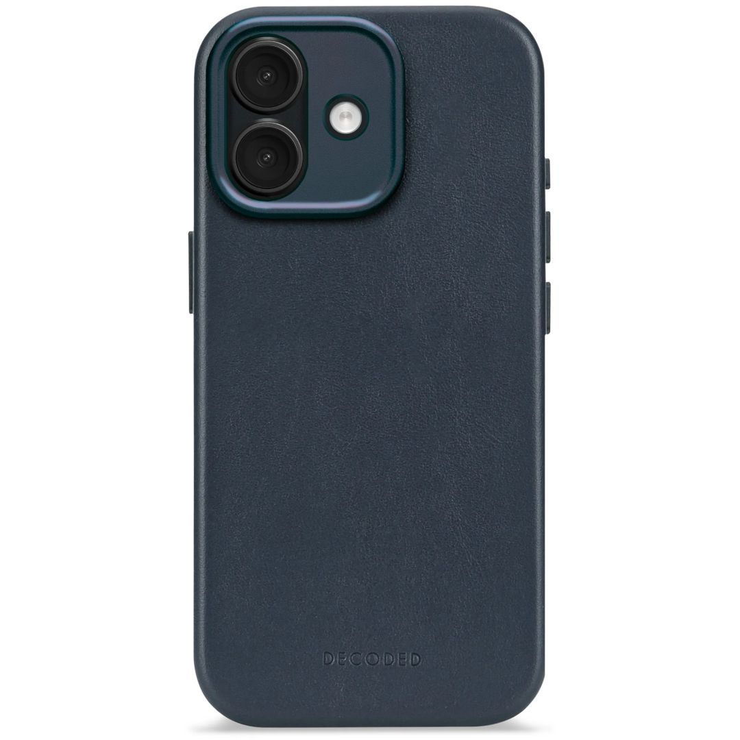 Decoded Leather Backcover for iPhone 17 Navy Shadow