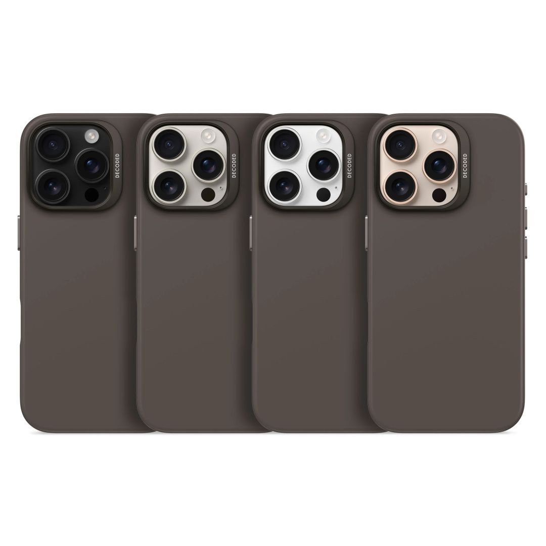 Decoded AntiMicrobial Silicone Case for iPhone 16 Pro Max Black