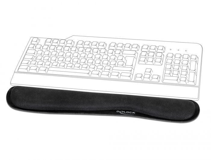 DeLock Wrist Rest for Keybord / Laptop Black