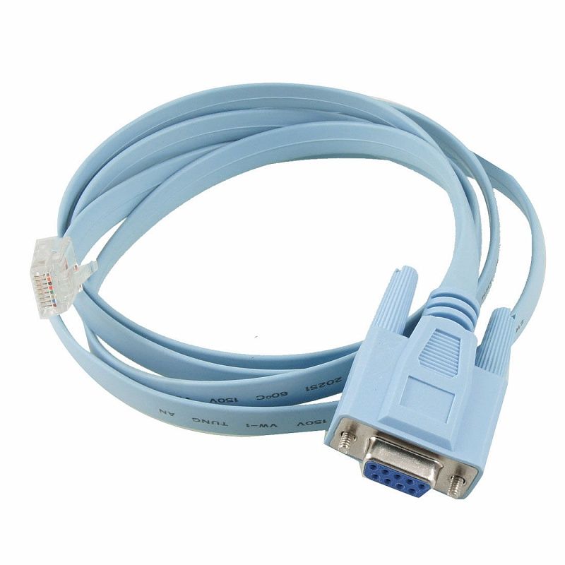 Cisco Routing Low End Console Cable 6FT with RJ45 and DB9F Cisco Routing Low End Console Cable 6FT with RJ45 and DB9F