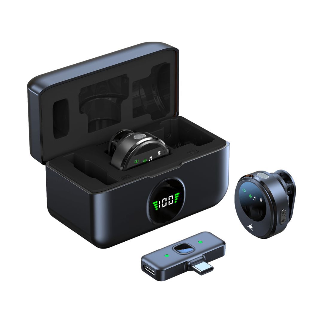 White Shark Tassa Wireless Microphone Black White Shark Tassa Wireless Microphone Black