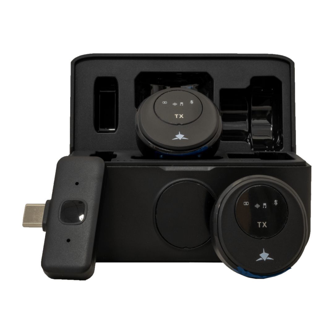 White Shark Tassa Wireless Microphone Black White Shark Tassa Wireless Microphone Black