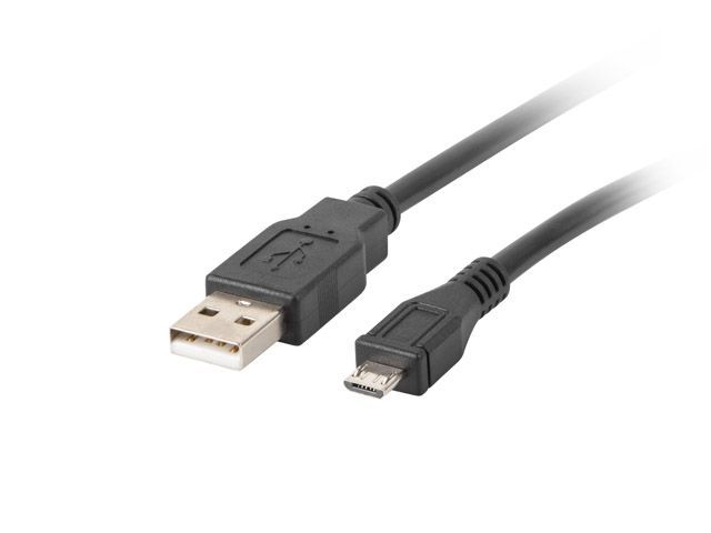 Lanberg USB micro (M) to USB-A (M) 2.0 cable 0,3m Black