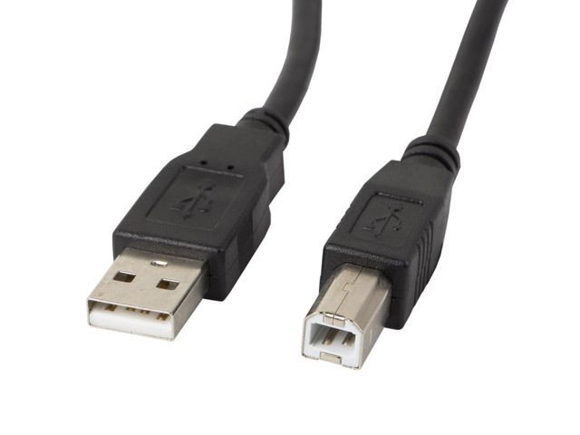 Lanberg USB-A (M) to USB-B (M) 2.0 cable 1m Black Ferrit