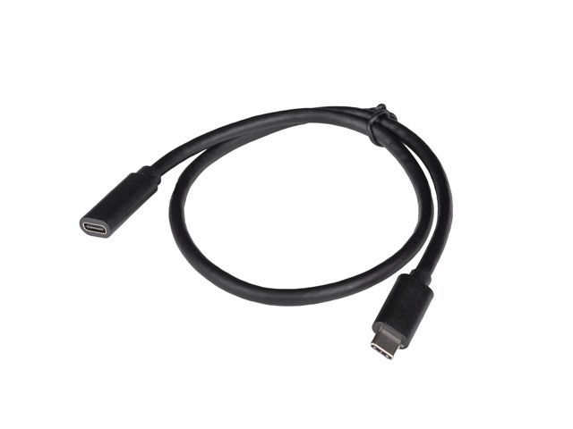 Lanberg USB-C M/F 3.1 cable 0,5m Black