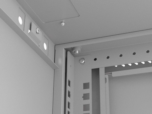 Lanberg 19" 6U Falra szerelhető Rackszekrény Grey