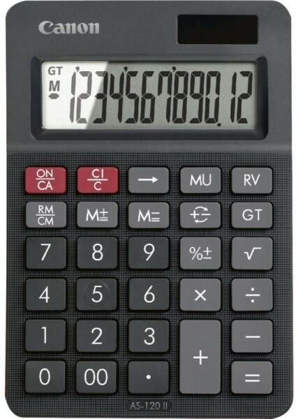 Canon AS-120 II Zsebszámológép Black