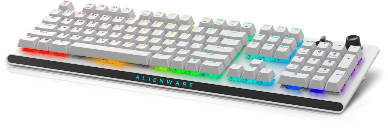 Dell Alienware AW920K Tri-Mode Wireless Gaming Keyboard Lunar Light US