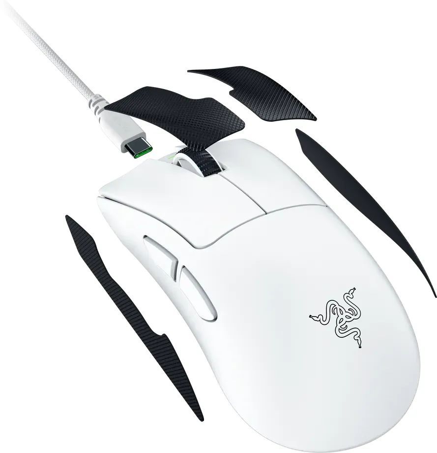 Razer Deathadder V4 Pro Wireless Mouse White