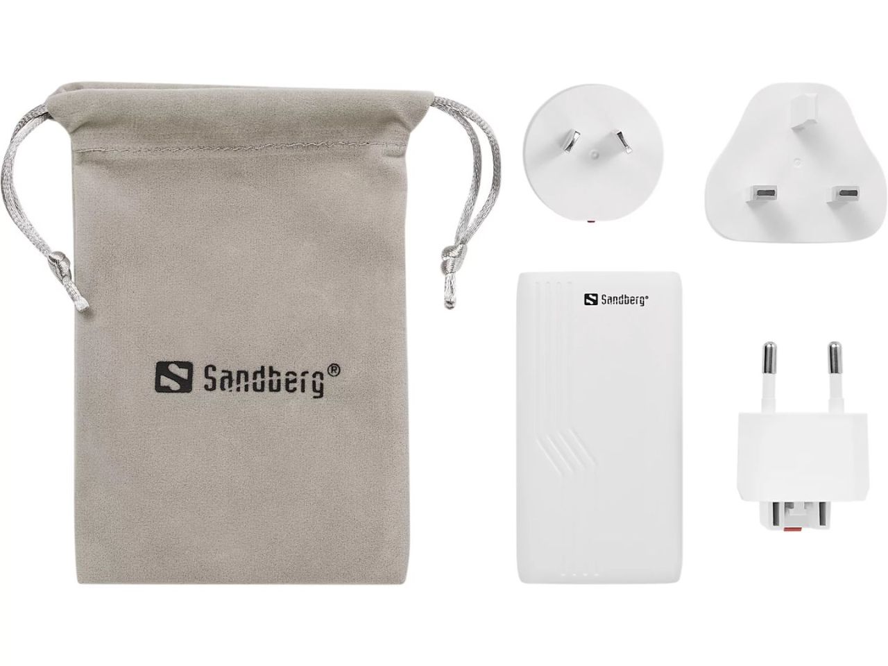 Sandberg 4in1 TravelCharger 2xUSB-C 65W White