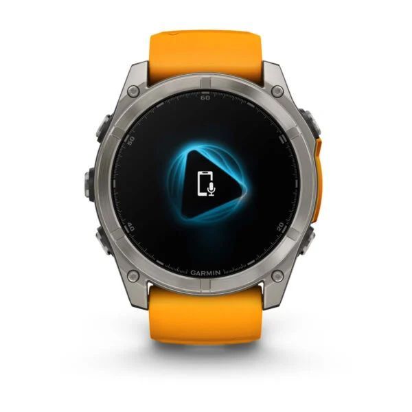 Garmin fenix 8 51mm AMOLED Sapphire with Orange/Graphite Silicone Band