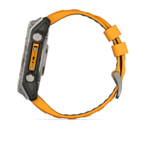 Garmin fenix 8 51mm AMOLED Sapphire with Orange/Graphite Silicone Band