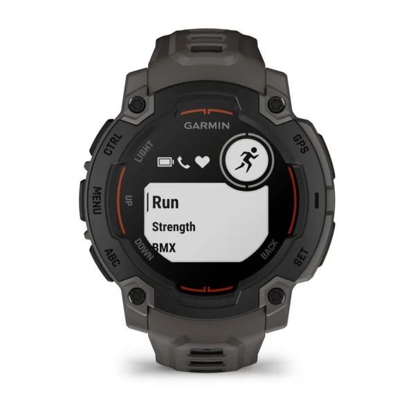 Garmin Instinct E 45mm Black with Dark Grey Silicon Band