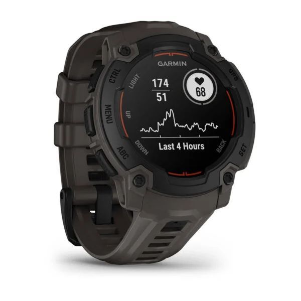 Garmin Instinct E 45mm Black with Dark Grey Silicon Band