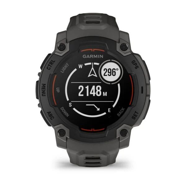 Garmin Instinct E 45mm Black with Dark Grey Silicon Band