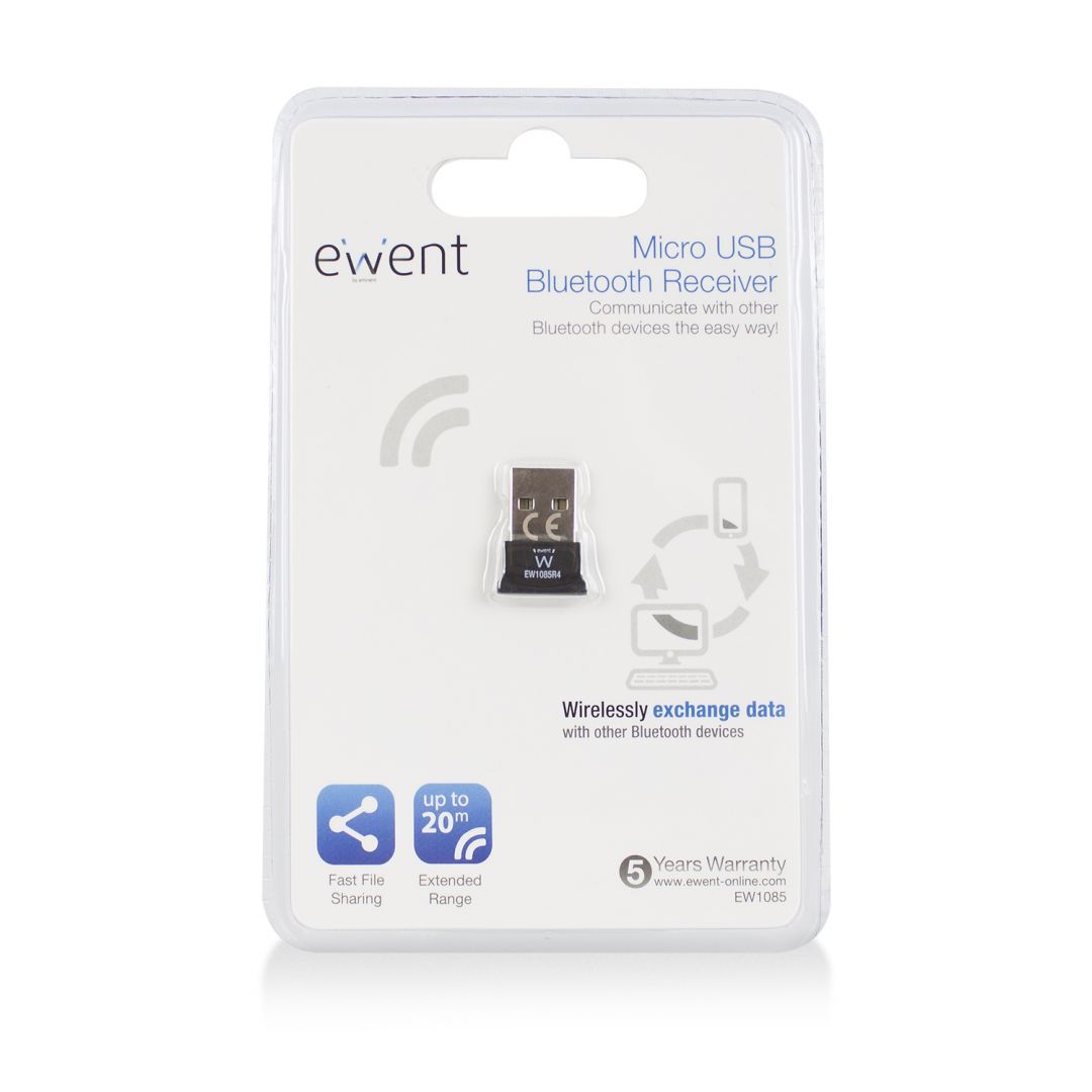 Ewent Micro Bluetooth 4.0 USB Adapter Black Ewent Micro Bluetooth 4.0 USB Adapter Black