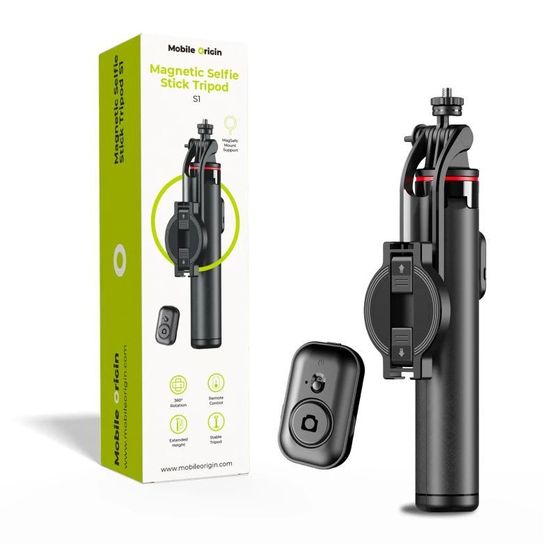 Mobile Origin Magnetic Selfie Stick Tripod S1 Black Mobile Origin Magnetic Selfie Stick Tripod S1 Black