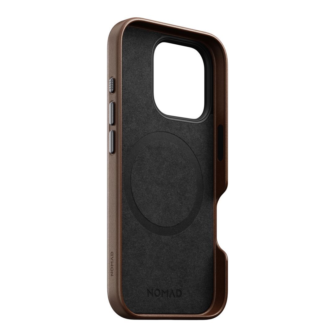Nomad Traditional Leather case iPhone 16 Pro Brown