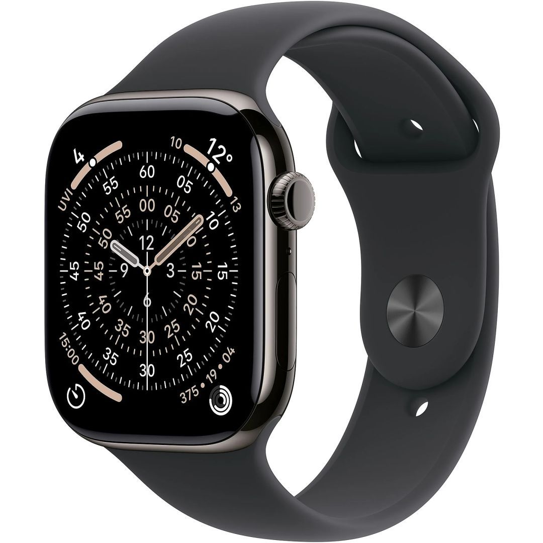 Apple Watch S11 Cellular 42mm Slate Titanium Case with Black Sport Band S/M Apple Watch S11 Cellular 42mm Slate Titanium Case with Black Sport Band S/M