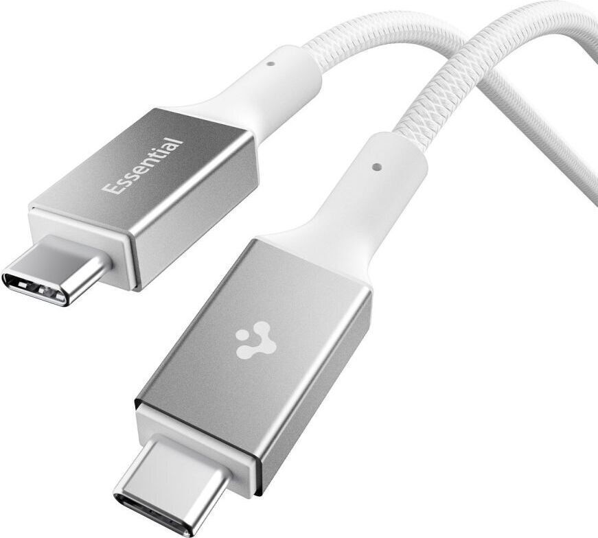 Spigen Essential USB-C to USB-C 240W Fabric Cable White