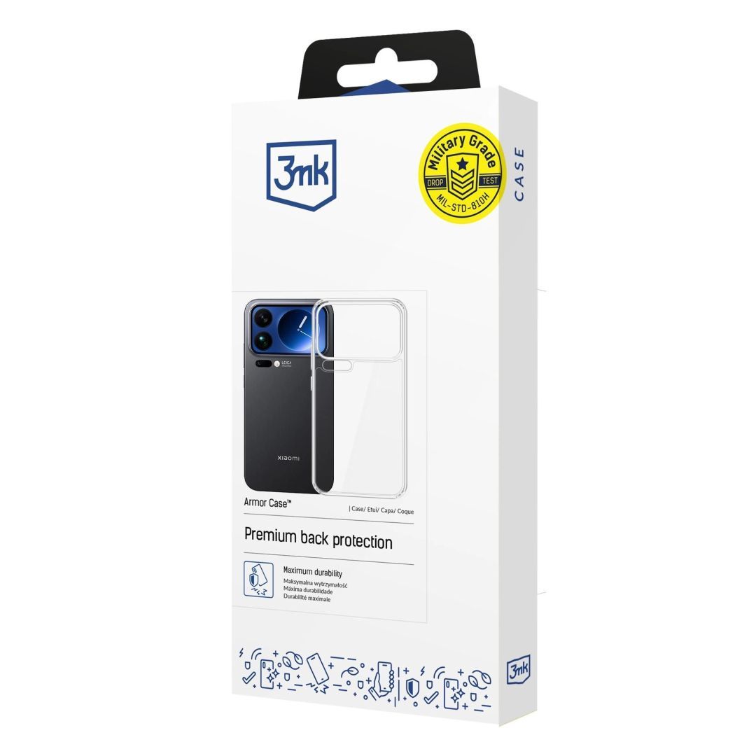 3mk Armoured case for Xiaomi 17 Pro Max Clear