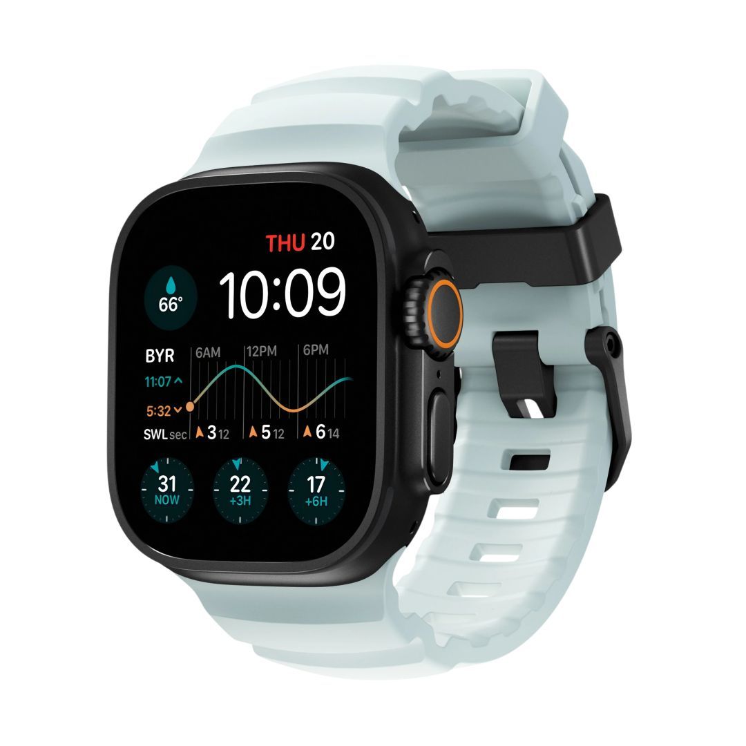 Nomad Rocky Point Band for AW 46/49mm Icy Blue Glow Nomad Rocky Point Band for AW 46/49mm Icy Blue Glow