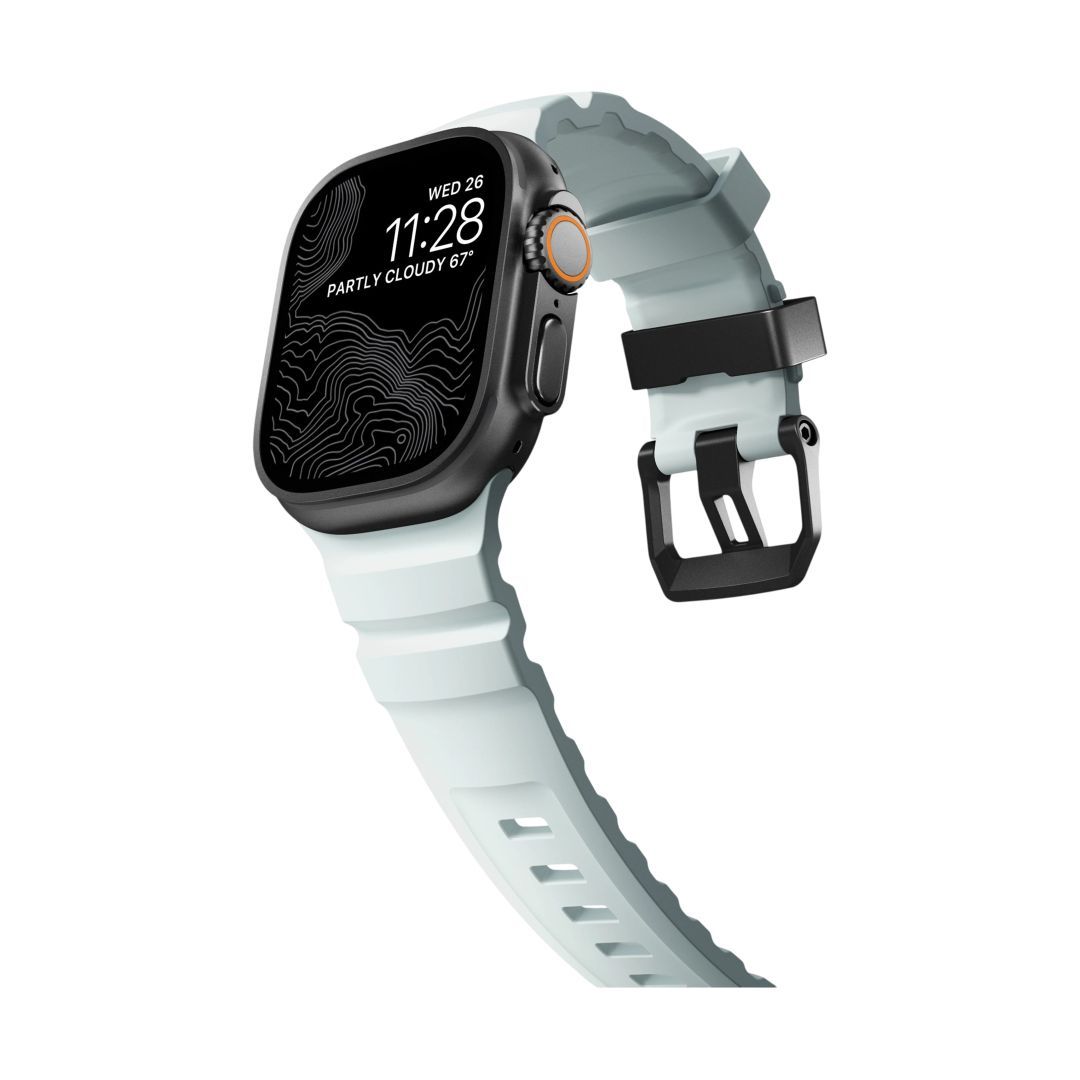 Nomad Rocky Point Band for AW 46/49mm Icy Blue Glow Nomad Rocky Point Band for AW 46/49mm Icy Blue Glow