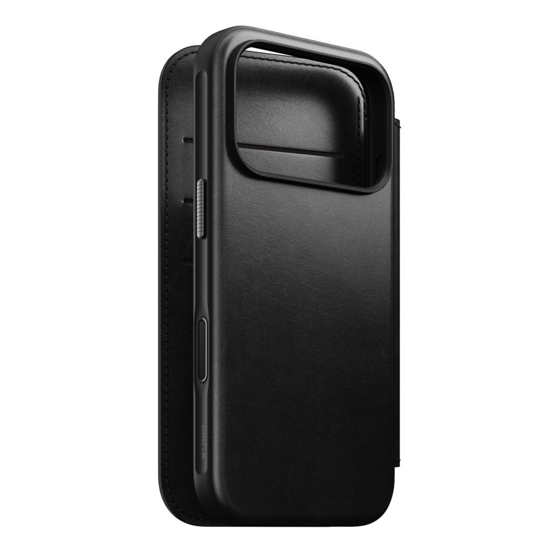 Nomad Modern Leather Folio for iPhone 17 Pro Max Black Horween