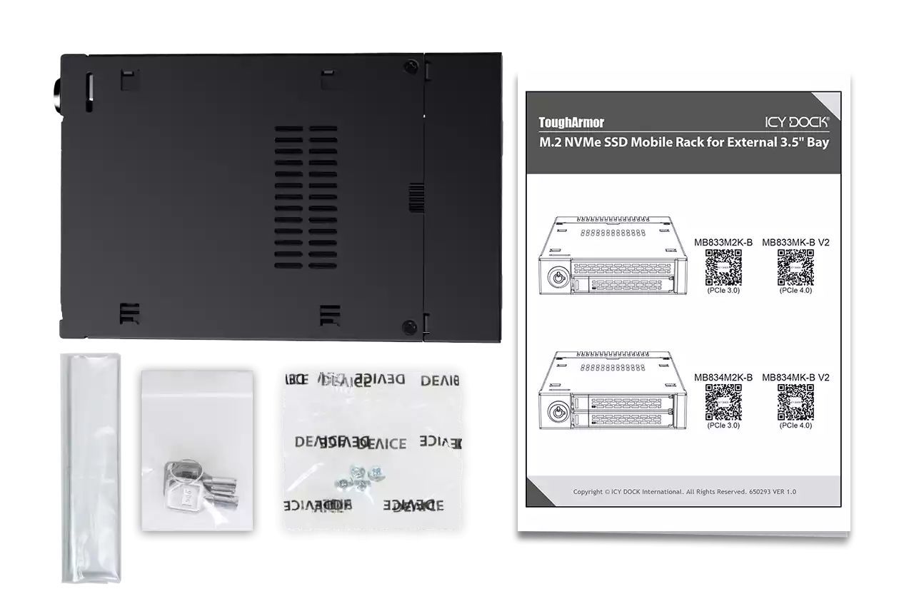 IcyDock ToughArmor MB834M2K-B