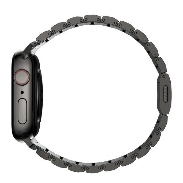 Nomad Strap Stainless Steel for Apple Watch 42/44/45/49mm Graphite