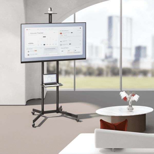 SBOX FS-401-2 Floor Mobile Mount 37"-70" Black