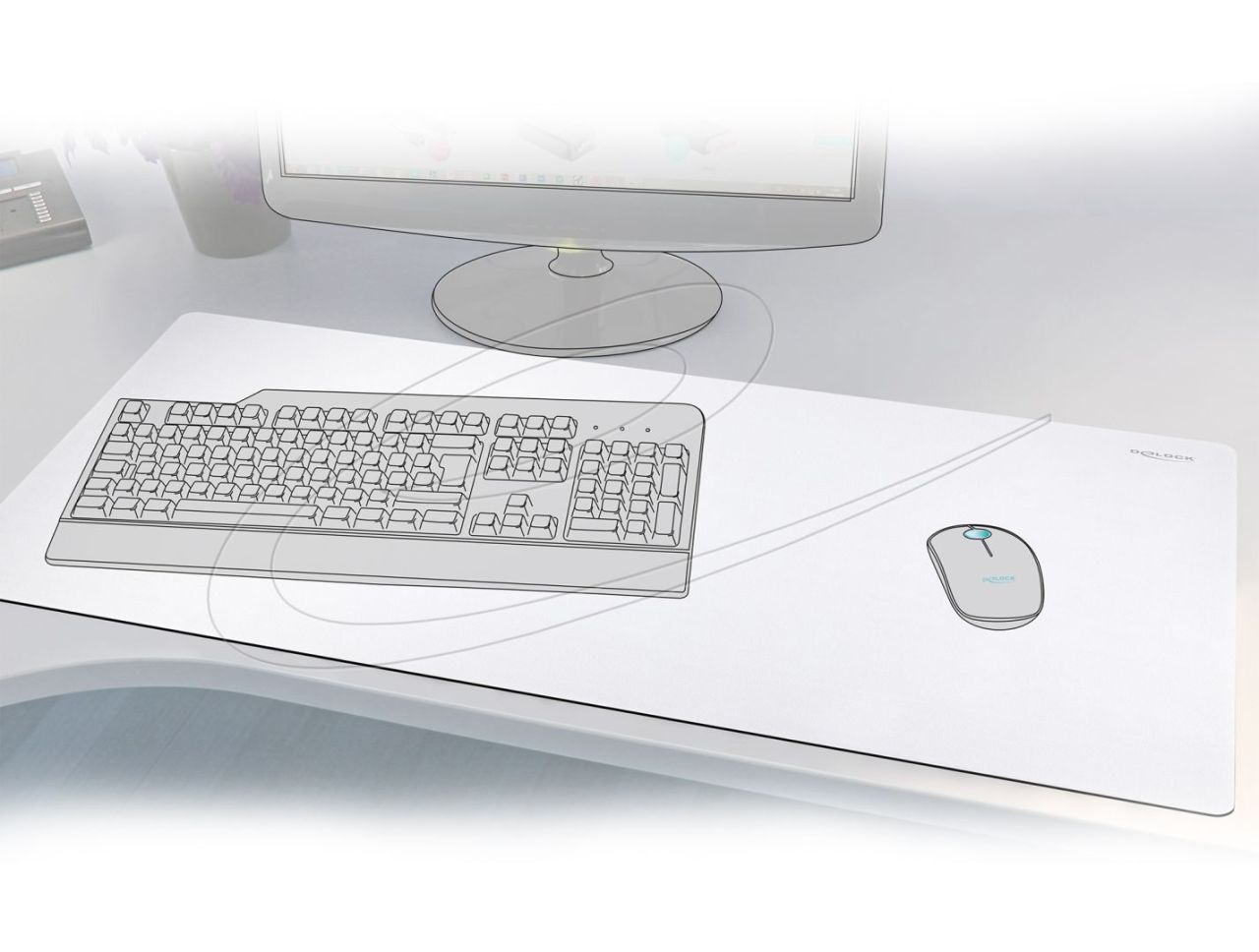 DeLock Egérpad White DeLock Egérpad White