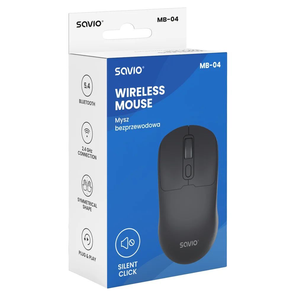 Savio MB-04 Wireless Mouse Black Savio MB-04 Wireless Mouse Black