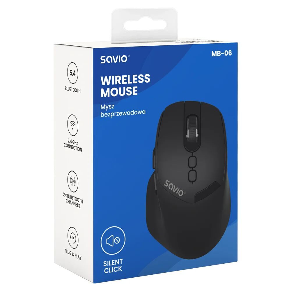 Savio MB-06 Wireless Mouse Black Savio MB-06 Wireless Mouse Black