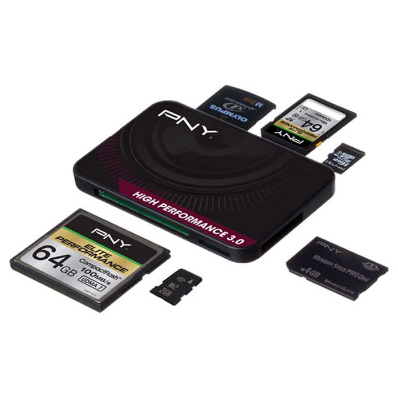 PNY High Performance Reader 3.0 Card Reader Black PNY High Performance Reader 3.0 Card Reader Black