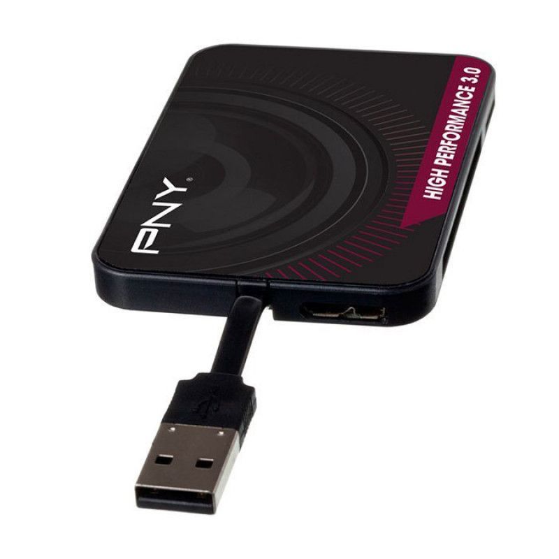 PNY High Performance Reader 3.0 Card Reader Black PNY High Performance Reader 3.0 Card Reader Black