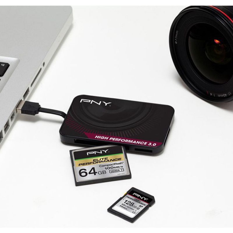 PNY High Performance Reader 3.0 Card Reader Black PNY High Performance Reader 3.0 Card Reader Black