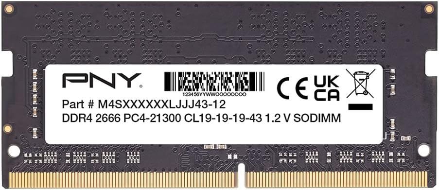 PNY 16GB DDR4 2666MHz SODIMM Black