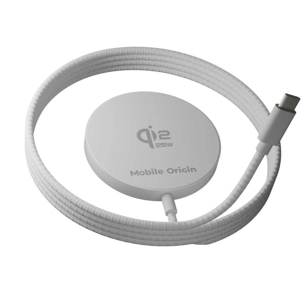 Mobile Origin Qi2 25W Magnetic Charging Pad PW29 White