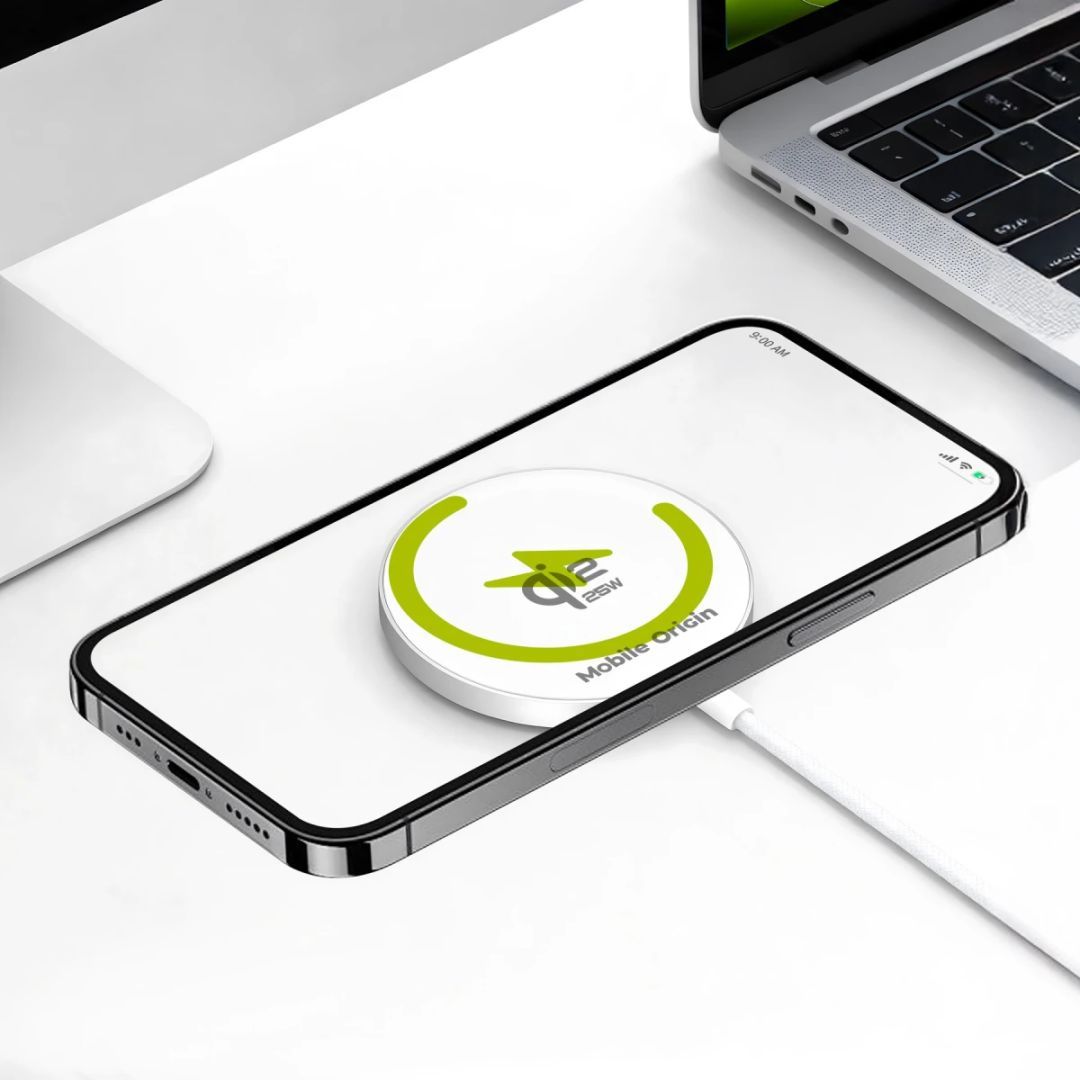 Mobile Origin Qi2 25W Magnetic Charging Pad PW29 White