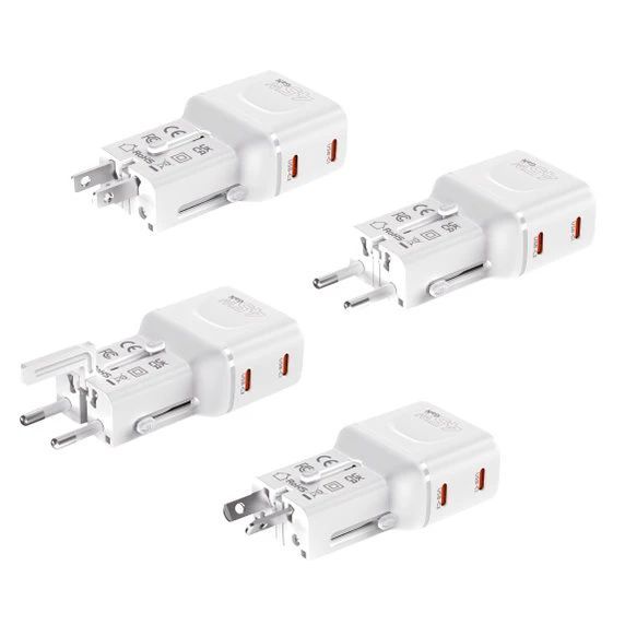 Mobile Origin 45W Travel Adapter EU/US/UK/AU PW26 White