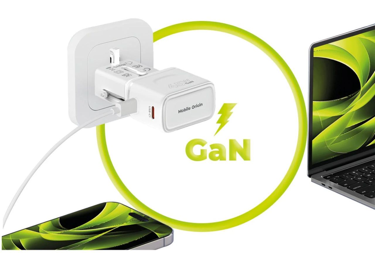 Mobile Origin 45W Travel Adapter EU/US/UK/AU PW26 White