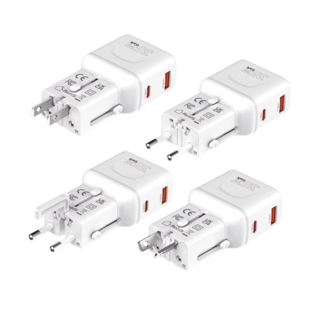 Mobile Origin 35W Travel Adapter EU/US/UK/AU PW25 White