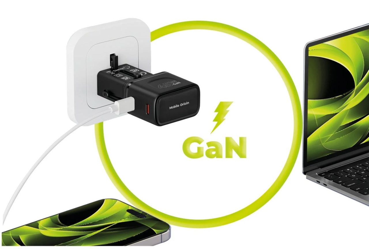 Mobile Origin 45W Travel Adapter EU/US/UK/AU PW26 Black