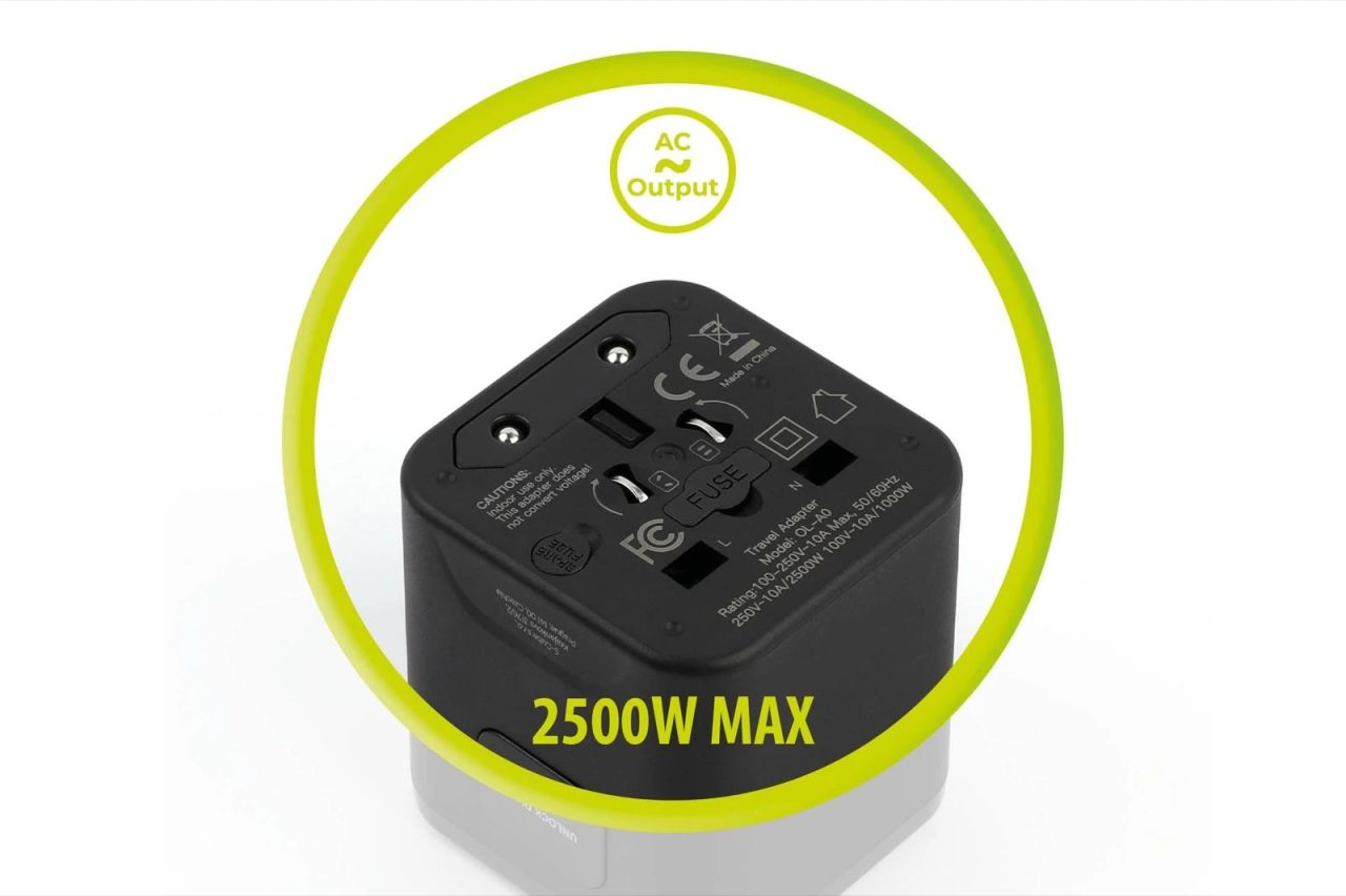 Mobile Origin Universal Travel Adapter PW30 EU/UK/US/AUS Black