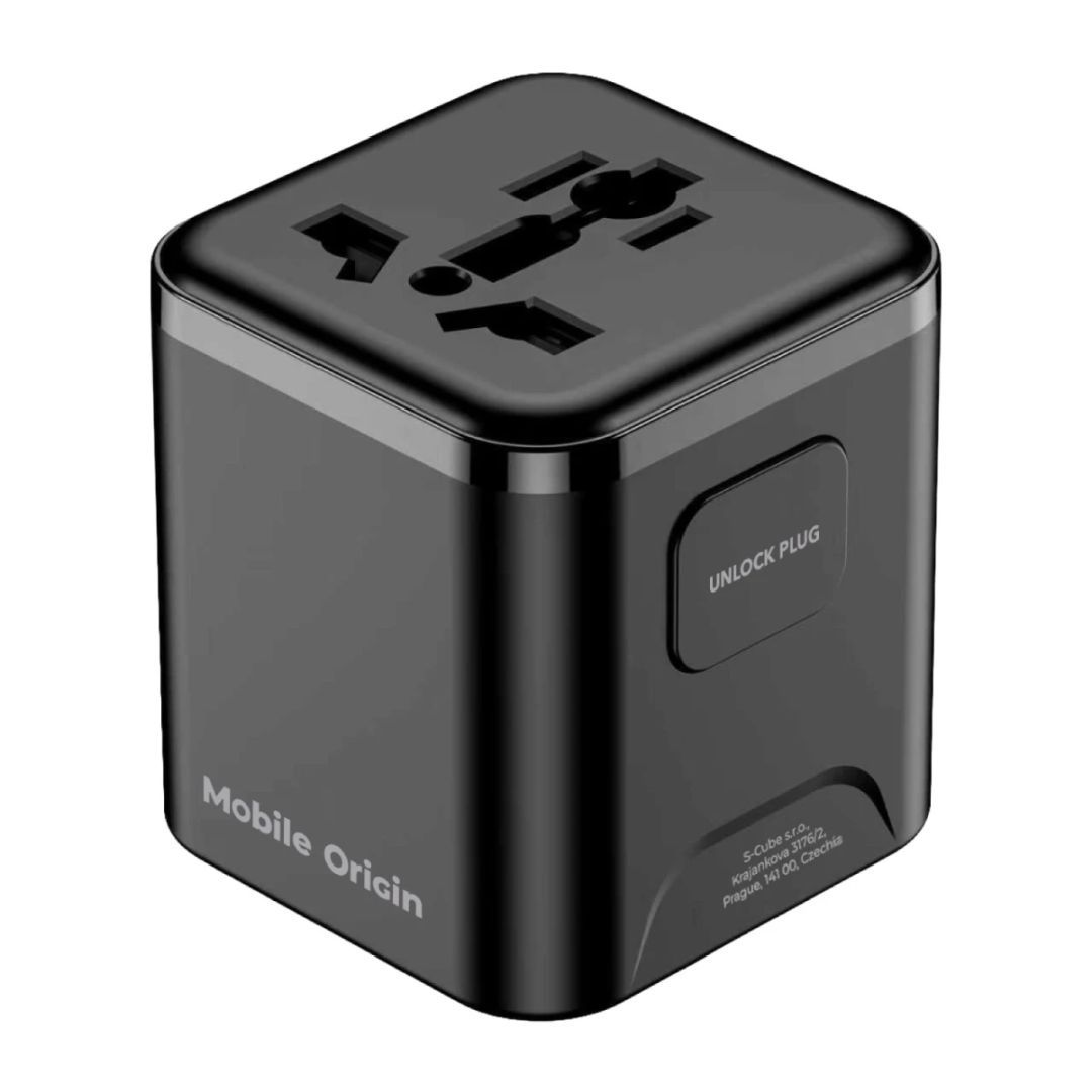 Mobile Origin Universal Travel Adapter PW30 EU/UK/US/AUS Black