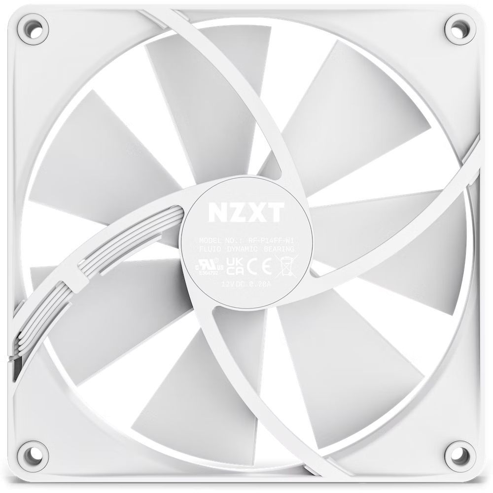 NZXT F140P Case Fan Matte White
